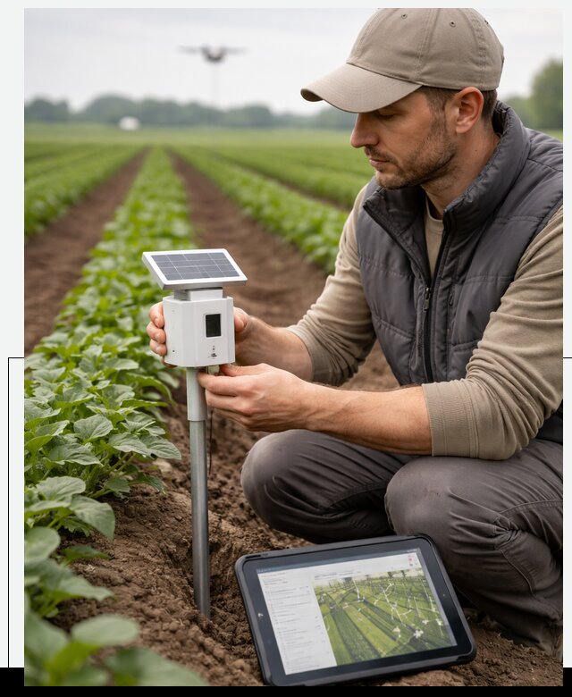 IoT мониторинг сельскохозяйственных полей и контроля в Невинномысске