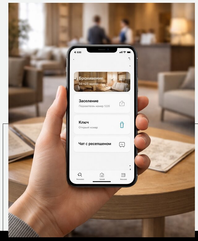 Мобильное приложение для гостей отеля в Невинномысске, управление сервисом